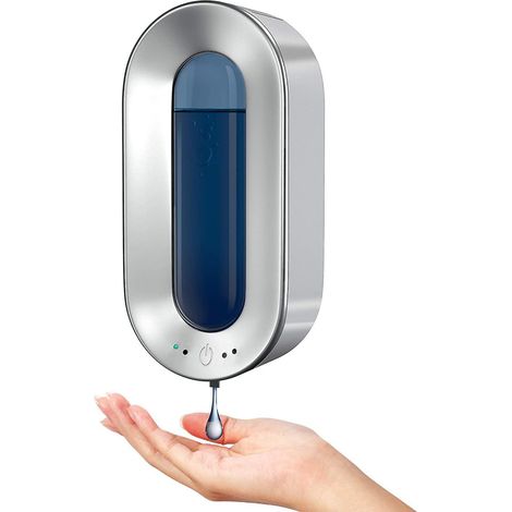 Distributeur de Savon Automatique 700ml Capteur et Recharge USB Sans Contact, Pratique pour Salle de Bain ou Cuisine (1/5)