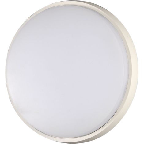 Plafonnier Led Rond Moderne Olly Ip54 23W 2700Lm 3000K Blanc Structure En Métal Et Polycarbonate Ø240Mm Code Article 3315-61-102 (1/3)