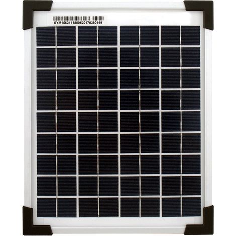 Panneau solaire polycristallin 5W 12V – Verre de sécurité résistant aux intempéries – Cadre aluminium robuste – Longue durée de vie 25 ans – Electris