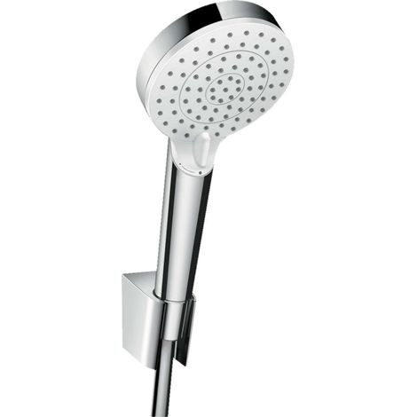 Hansgrohe Crometta - Set doccia Vario 9 l/min. con supporto Porter, 2 getti, bianco/cromo 26694400 (1/4)