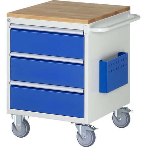 Rau Montagewagen Buche-Top 3 x Schublade-L 3x180mm BxTxH 580x650x795 mm (1/5)