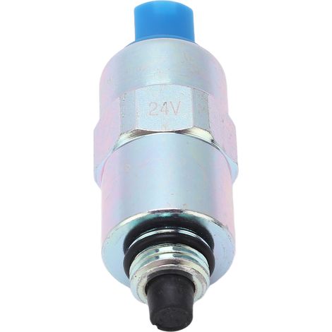 24V Magnetventil für Motorabschaltung 26420471, kompakte Bauweise, Ersatz für Perkins 1000 Serie 1004 1006, kompatibel, robustes Motorteil. (1/5)