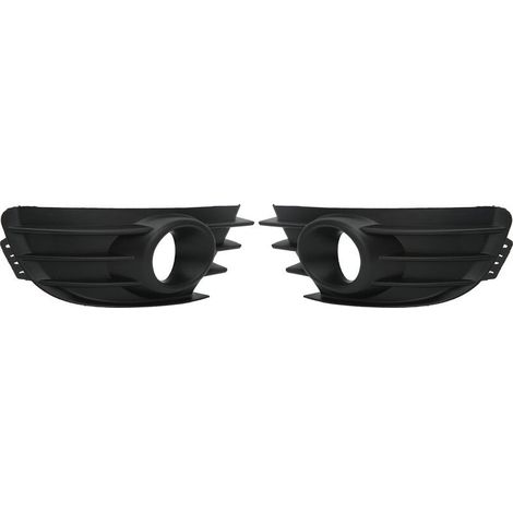1 Paire de Couvercles de Calandre Antibrouillard, Calandre de Pare-chocs Avant Antibrouillard Noir pour Citroen C4 2004‑2008 (1/5)