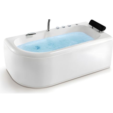 Baignoire balnéo asymétrique 170x85 cm IRIS DROITE ICONFORT (1/5)