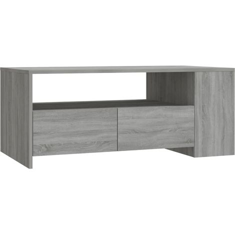 Maison Exclusive - Table basse sonoma gris 102x55x42 cm bois d'ingénierie (1/5)