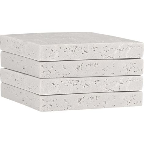 Posavasos de travertino, 4 unidades. (1/5)