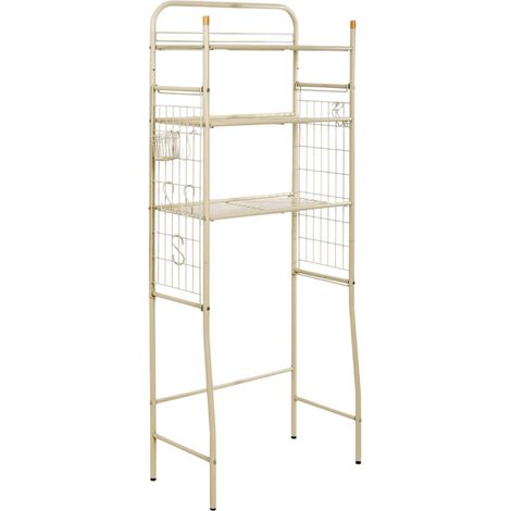 Meuble Buanderie en Métal "Linea" 163cm Beige