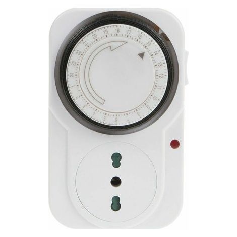 PRISE ÉLECTRIQUE AVEC MINUTERIE 230 V MINUTERIE 24 HEURES PROGRAMMABLE MANUELLE