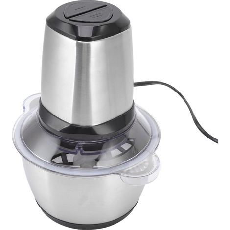 Elektrischer Fleischwolf, 350 W, 2 l, zwei Bremsstufen, leicht zu reinigen, Edelstahl, 200–240 V, EU-Stecker (1/5)