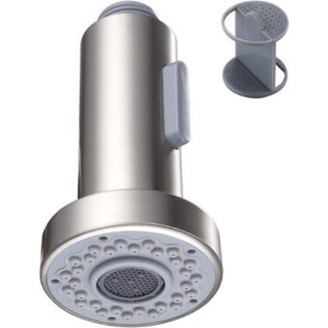 Doccetta estraibile per rubinetto da cucina, 2 modalità, testina di ricambio per miscelatore retrattile, cromata, G1/2"