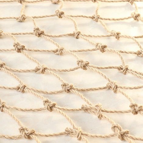 Filet pour plantes grimpantes, Naturelles Ficelle Jute Corde Filet à Plantes Grimpantes pour Plantes Grimpantes Haricots Fruits, Maille Murale Photo Suspendue Rétro (2m x 5m) (1/5)