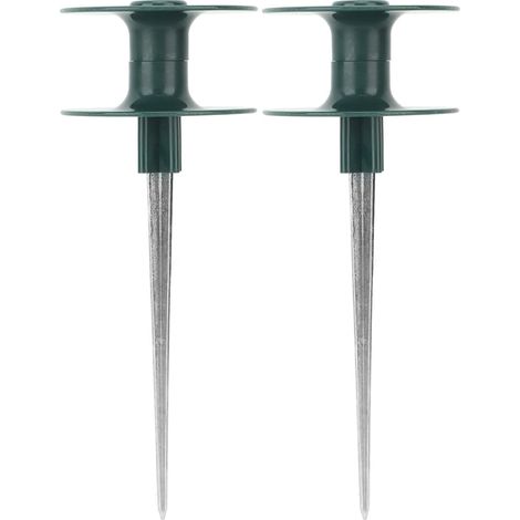 2Pcs Piquet de Protection de Tuyau, Roue de Guidage de Tuyau d'eau en Alliage de Zinc Support de Guide de Tuyau d'arrosage Piquet de Tuyau d'arrosage pour la Protection (1/5)