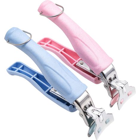 2 Pieces Stainless Steel Anti-Hot Clips Scald-Proof Bowl Anti-Slip Clips Bowl Clip Oven Tongs Anti-scald Clip for Hot Dish Plate Kitchen Tool for Dish Pan Bowl (1/5)