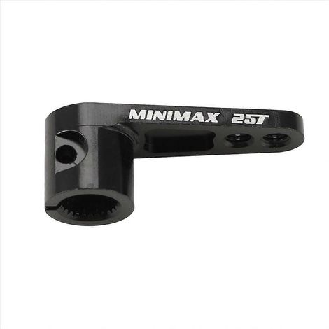Brazos de dirección de bocina de servo de aluminio CNC 25T para TRX4 RC, negro (1/5)