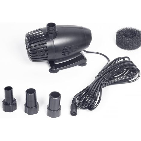Pompe à eau 35 W 2100 l/h pour pompe solaire de bassin de 50 à 70 W avec filtre et protection contre la marche à sec, fontaine solaire d'extérieur utilisée avec panneaux solaires pour petits (1/2)