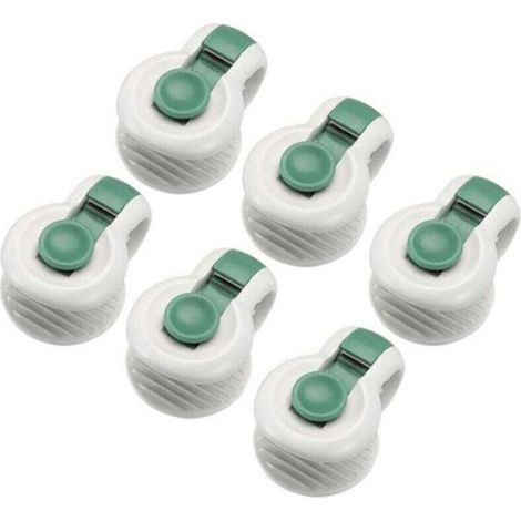 6 pièces attaches de clip de couette pour le placement sans angle des accessoires de literie fixateurs anti-déménagement, vert (1/5)