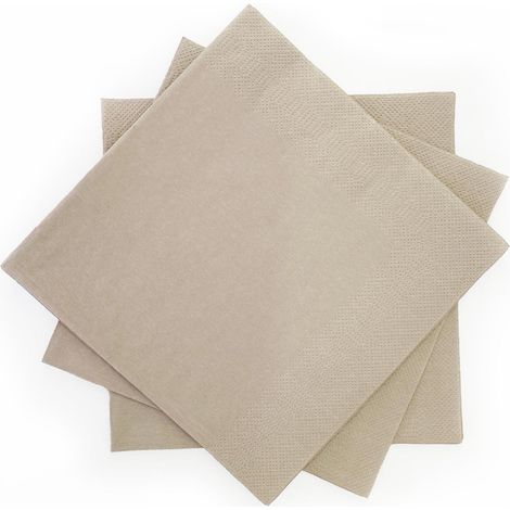 Tovaglioli di carta Duka mononord 33x33 cm, 20 pezzi, beige scuro (1/5)
