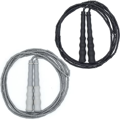 Corde à Sauter Enfants - Segmentée en Perles Souples TPU - Cordon Nylon Intérieur - Réglable en Longueur - Pour Entraînement Fitness Intérieur/Extérieur - 1 Pièce (1/5)