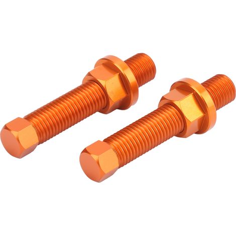 2 boulons de réglage de chaîne 50304040100, accessoire de rechange compatible avec SX, SXF, EXCF, SXS et SMC (orange) (1/5)