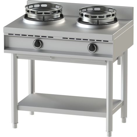 WOK GAZ SERIE 600 - 2 BRULEURS - 2 X 13 kW - NAYATI