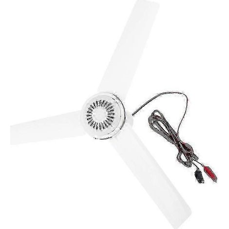 Ventilateur suspendu silencieux 12 V, 50 cm (19,6 pouces), type plafond, pour camping, tente, pique-nique en extérieur, maison (1/4)