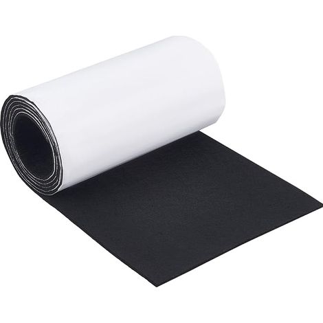 Black Self Adhesive Felt Carpet Furniture Floor Mats 5mm Thick Felt Pads with Adhesive Backing Protect Walls Floors Craft (1/5)