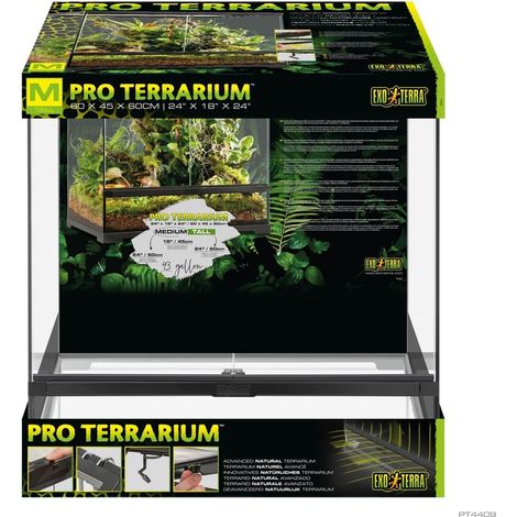 Pro Terrarium de Cristal Exo Terra Mediano 60x45cm