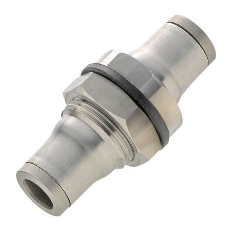 Adaptateur de traversée de cloison Legris LF3800 vers Enfichable 10 mm Enfichable 10 mm ( Prix pour 1 )