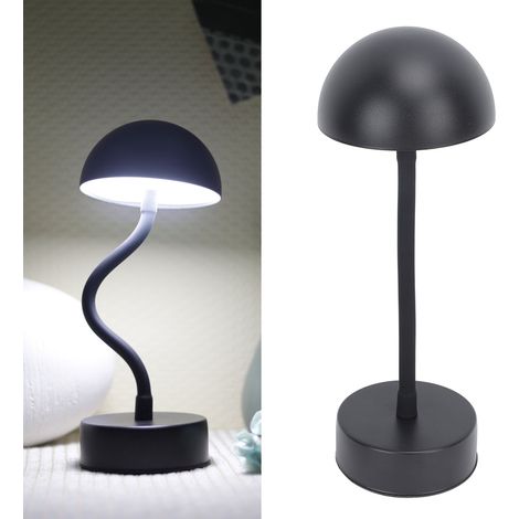 Lampe de bureau LED portable sans fil et rechargeable avec 3 températures de couleur et gradation progressive flexible, capteur tactile convient aux chambres, salles à manger, bars, terrasses et à u (1/5)