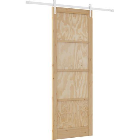 Porte coulissante ORKDAL 83 x 232 cm Bois de pin massif vidaXL (1/5)