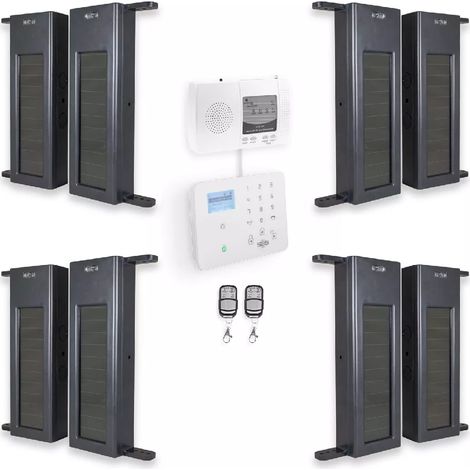 Kit "protection agricole" - 4 barrières 1B-60 portée 900m + alerte GSM 2G+3G+4G appel/SMS (gamme DA600+/KP) (1/5)