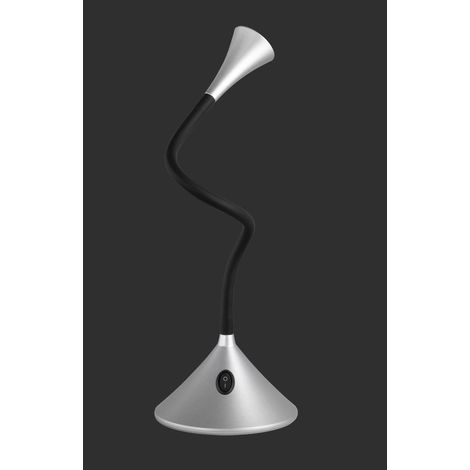 Lampada tavolo da Interno a LED in Plastica Argento