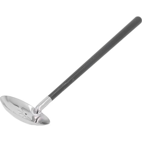 Louche à fondue en acier inoxydable anti-brûlure avec isolation thermique et manche long, manche noir, cuillère anti-fuite (1/5)