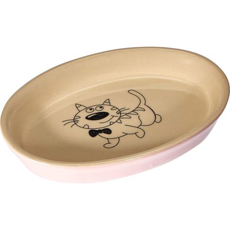 Nobby Ciotola Ovale in Ceramica per Gatti, 17 x 11 x 2,5 cm/0,12 l (1/3)