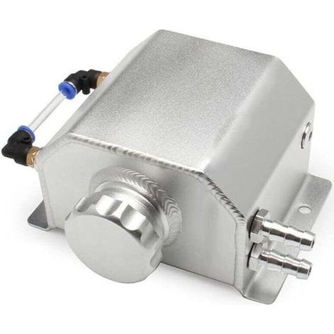 Shining House – Réservoir d'expansion liquide de refroidissement en aluminium 1L – Indicateur de niveau – Bouchon hermétique – Facile à installer (1/4)