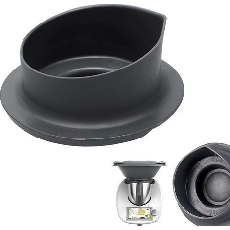 Verre doseur Vorwerk pour Thermomix TM5 et TM6 - Accessoire Thermomix, résistant à la chaleur et au froid, couvercle avec marquage 100 ml et 50 ml