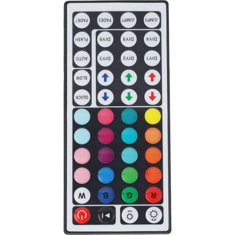 Télécommande LED Universelle 44 Touches RGB IR pour Ruban Néon 5050/2835, Contrôle Infrarouge (1/5)