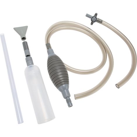 Changeur d'eau pour aquarium multifonctionnel : aspiration des saletés, nettoyage du sable et du gravier, aspirateur d'aquarium à siphon (1/5)