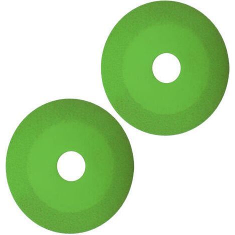 2 Glass Cutting Discs, Inner Diameter 22mm, Outer Diameter 100mm, Cutting Width 15mm, Thickness 1mm, Diamond Saw Blade for Tile, Crystal and Wine Bottles (Green). (1/5)
