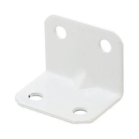 20pcs support fixe support d'angle en acier inoxydable angle droit de 90 degrés pour meuble de chaise en bois (blanc) (1/5)