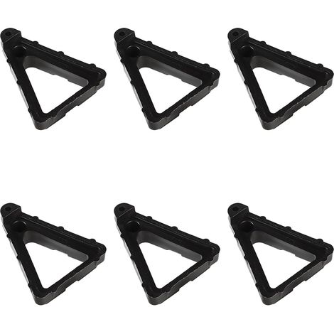 SEIWEI Set mit 6 unsichtbaren dreieckigen Blumentopffüßen, 7 x 9 cm, für Luftzirkulation