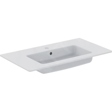 Ideal Standard Tempo - Lavabo à encastrer 815x450x140 mm, un trou pour mitigeur, blanc E066901 (1/4)