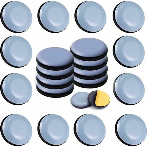 24 Teflon Furniture Sliders 20mm (Round) – Self Adhesive Teflon Furniture Sliders (1/5)