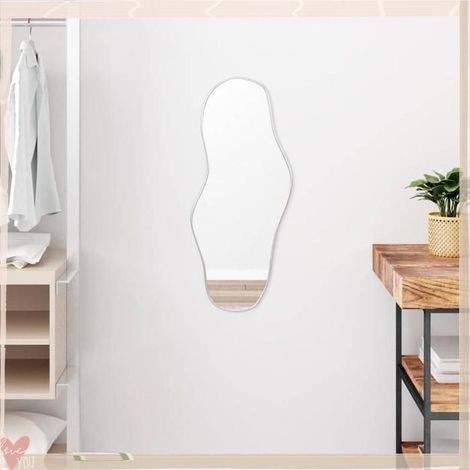 348255 Miroir mural Argenté 70x30 cm (1/5)