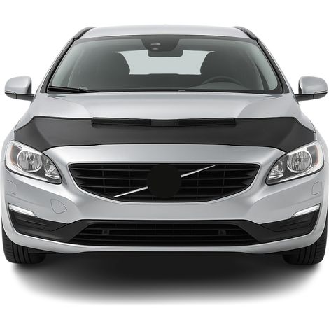 Protège Capot compatible avec Volvo V60 2013 à 2018, Bra de Capot Protection, Noir (1/5)