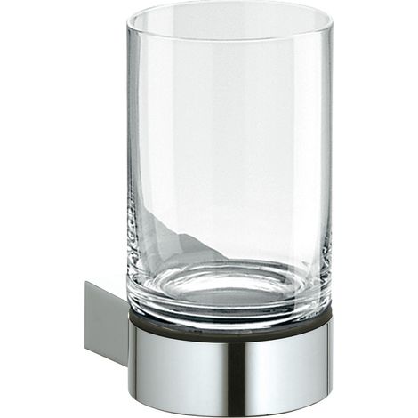 Support en verre Keuco avec plan en verre véritablement cristallin chromé (1/2)