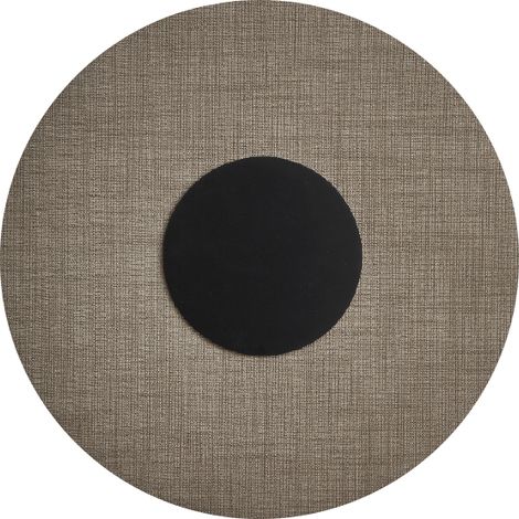 Solaris Applique da Parete Nera con Paralume Tortora 12W 3000K CRI90 IP20 - Rossini Group, Illuminazione LED di Design per Interni (1/5)