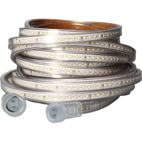 Arlux Lighting – Ruban LED 15 m 120x2W 15000 lm IP65 blanc froid – Éclairage extérieur pour chantiers et événements – Alimentation 230V