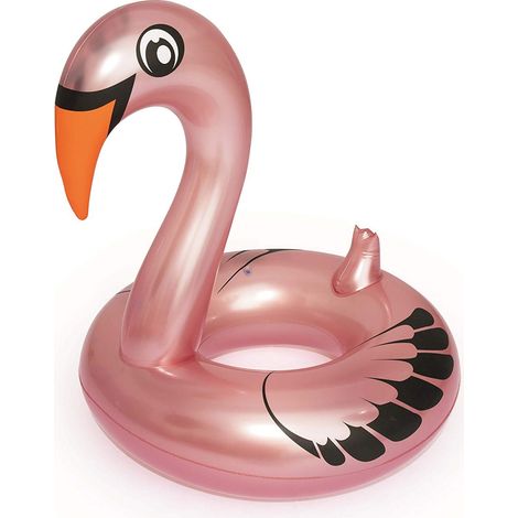 36124 Flotador inflable gigante forma de Cisne BESTWAY 165 x 117cm Blanco o Rosa  Color: Rosa (1/2)