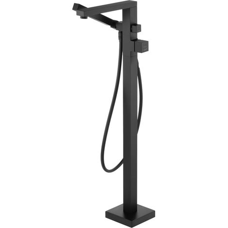 Mélangeur bain-douche sur pied finition noire - Vetox